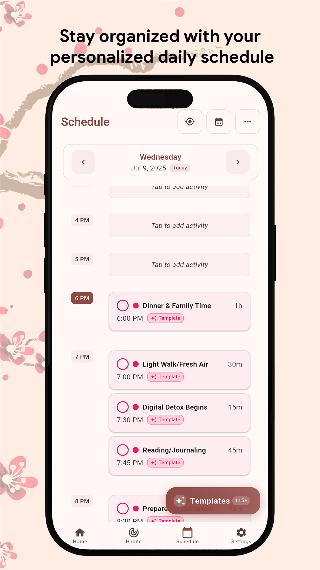 Schedule View